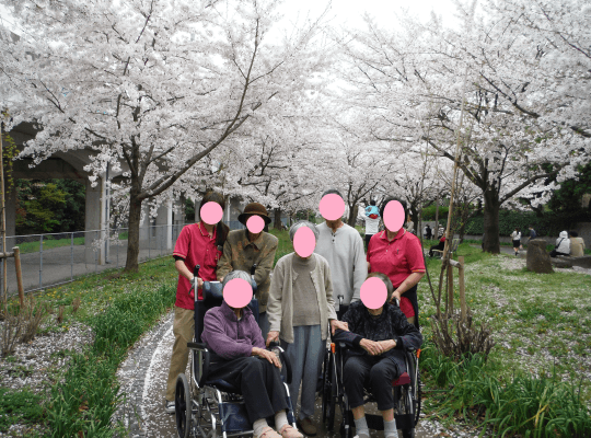 荒子川公園へ散歩＆お花見。